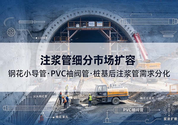 长岭注浆管细分市场扩容，隧道钢花小导管、PVC 袖阀管、桩基后注浆管需求分化